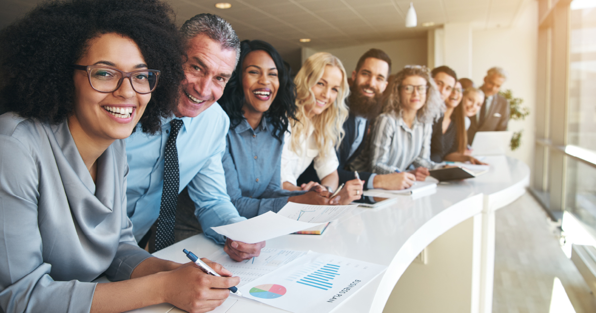 Nonprofit team reviewing community priorities